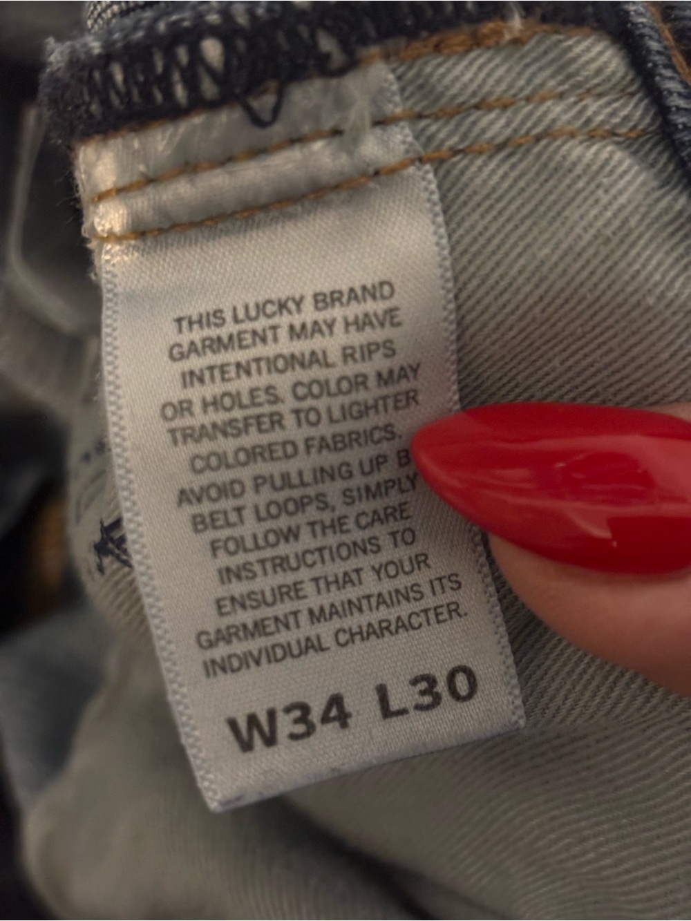 Lucky Brand Men's Faded Indigo Straight Jeans - Picture 4 of 5